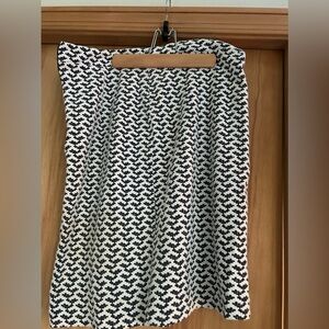 Banana Republic Pencil Skirt 6 blue white